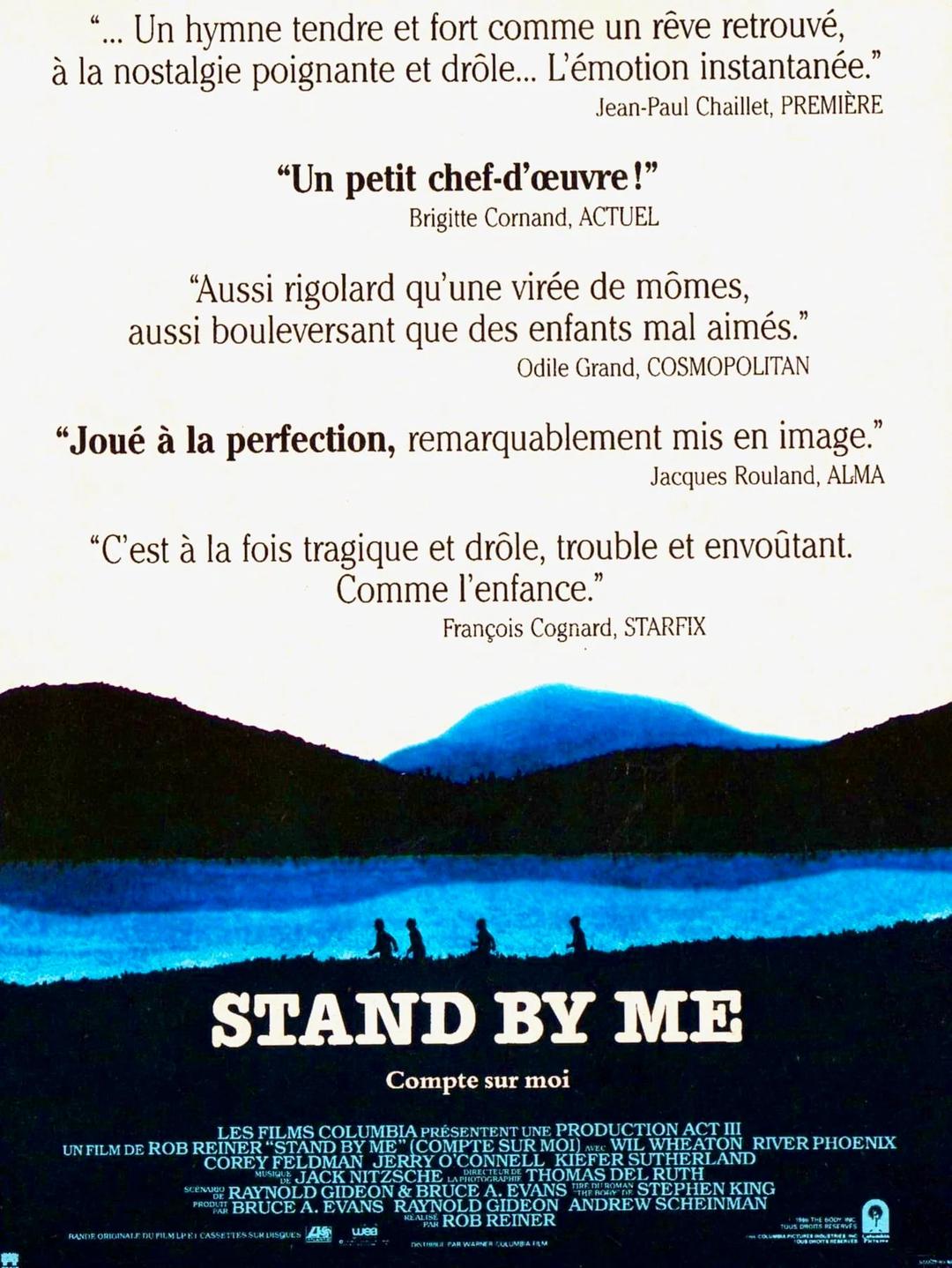 Affiche STAND BY ME  COMPTE SUR MOI