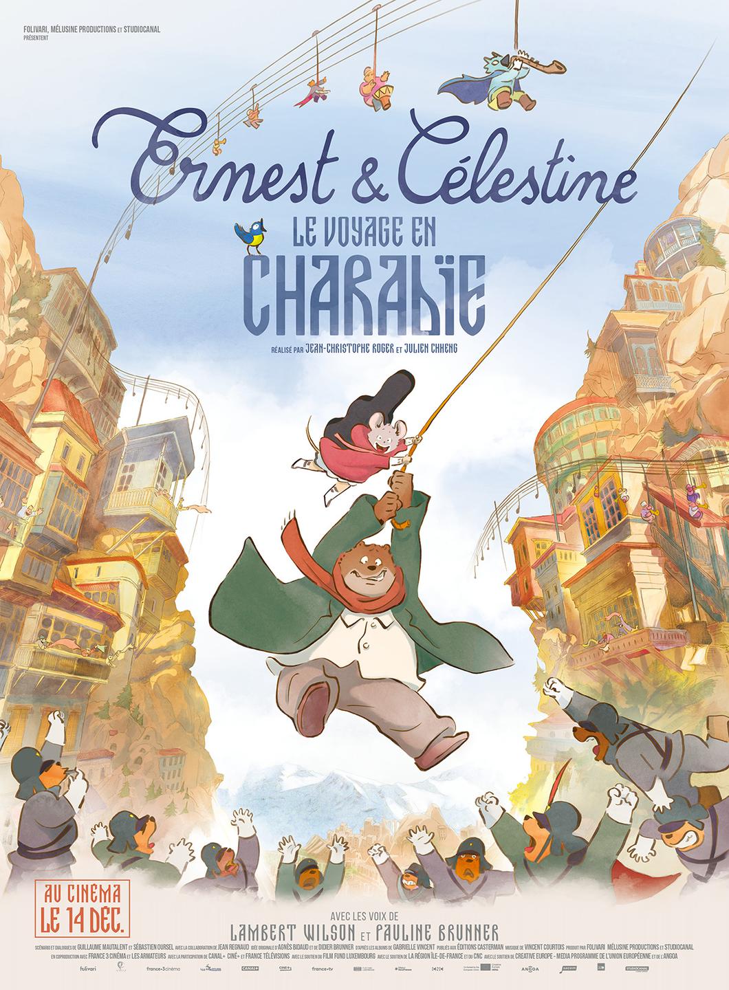 Affiche ERNEST ET CELESTINE LE VOYAGE EN CHARABIE