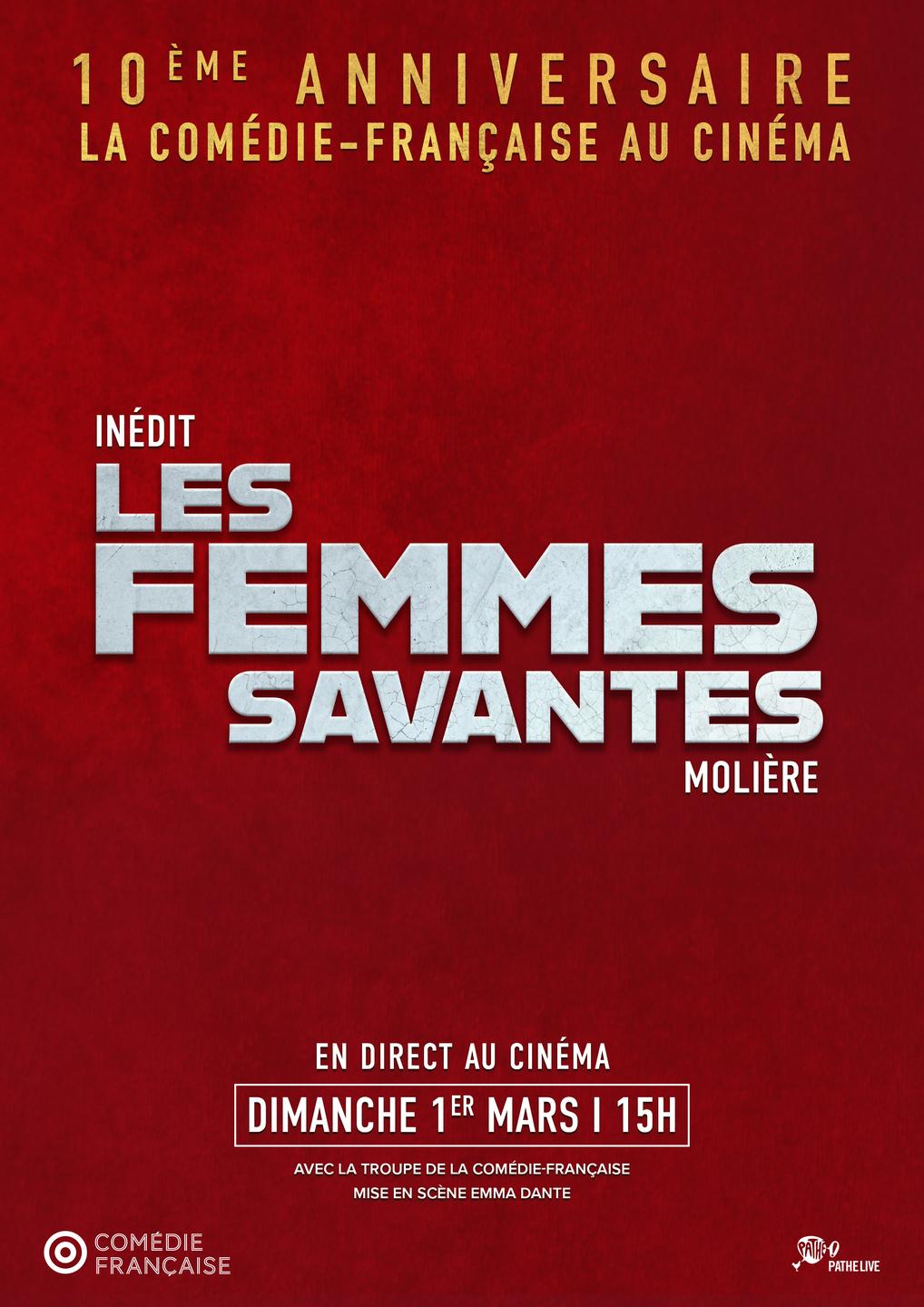 Affiche LES FEMMES SAVANTES